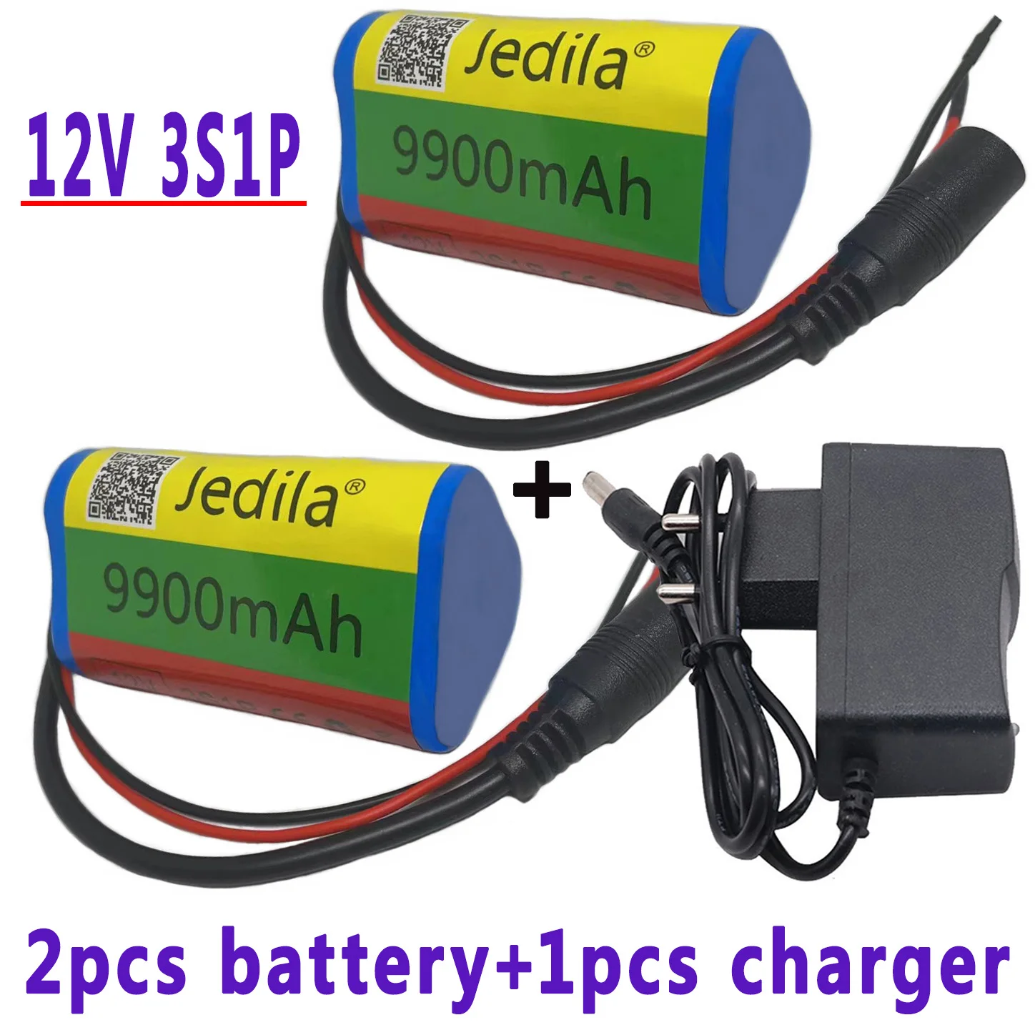 100%.New.12V.9900 mAh.3S1P.Batterie Au Lithium.18650.Batterie Au Lithium Pack Protection Conseil Rechargeable.1A Chargeur..