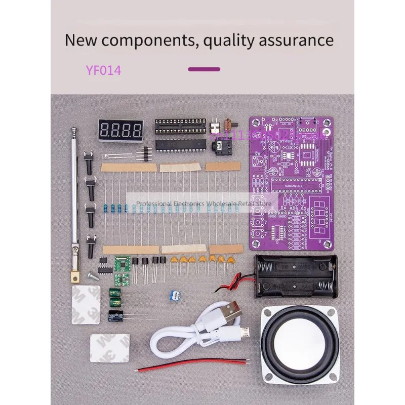 

DIY FM Radio Electronic Kit Single Chip Microcomputer Learning Module Digital Tube Display for Welding Assembly