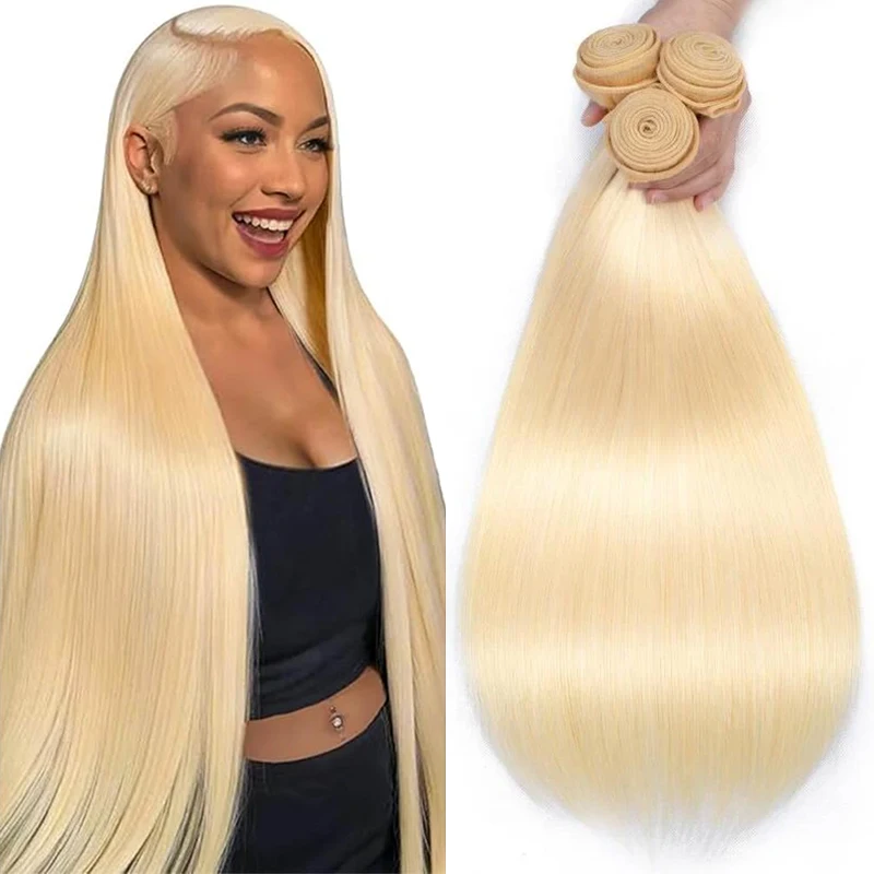 

Наборы волос Abijale 12A: Медовый блонд 613, прямые бразильские волосы Реми, трессы из натуральных волос Реми, 8-40 дюймов, бесплатная доставка