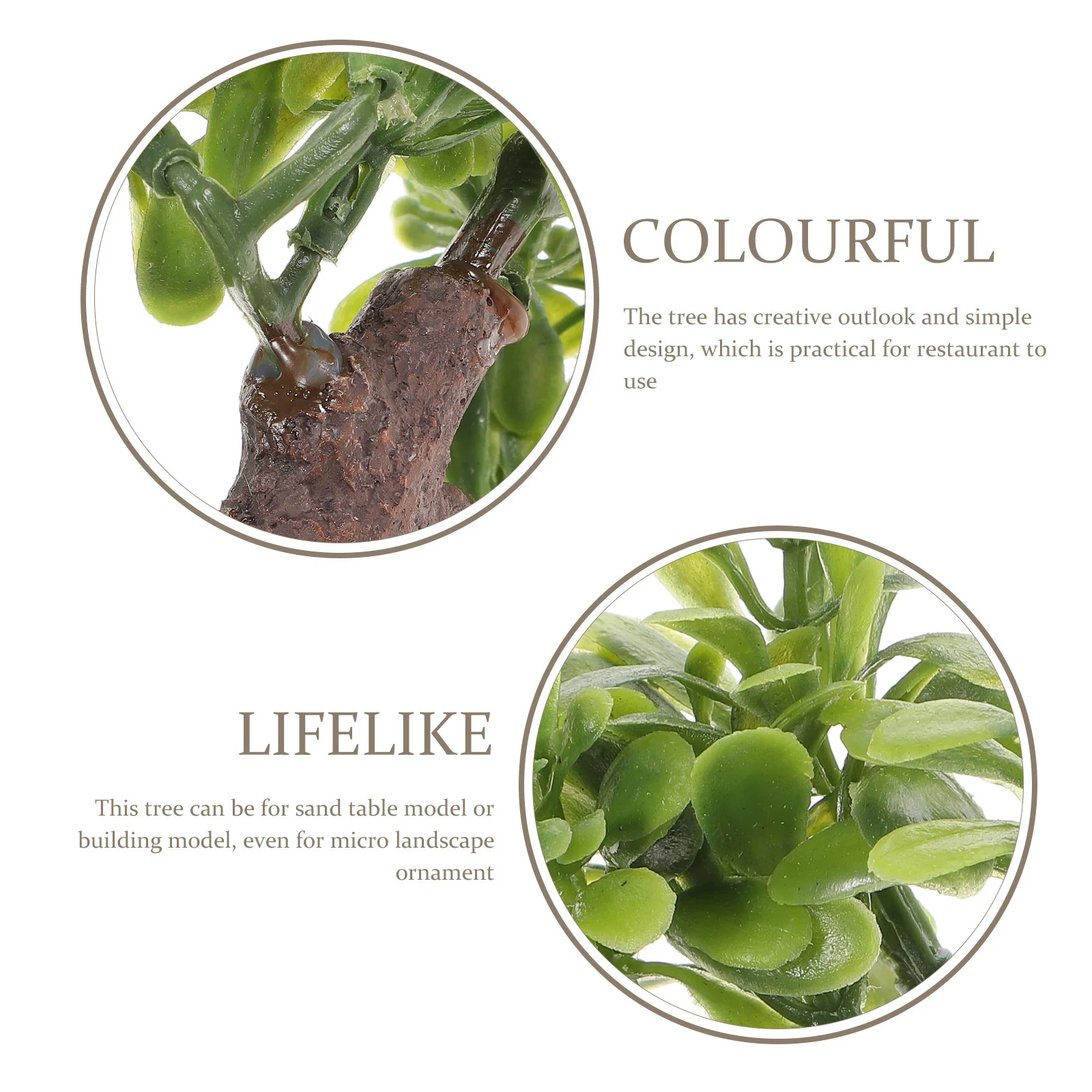 

Mini Tree Artificial Small Decorative Fake Tree Ornament Desktop Adornment Sand Table Micro Landscape Home Decor Plastic