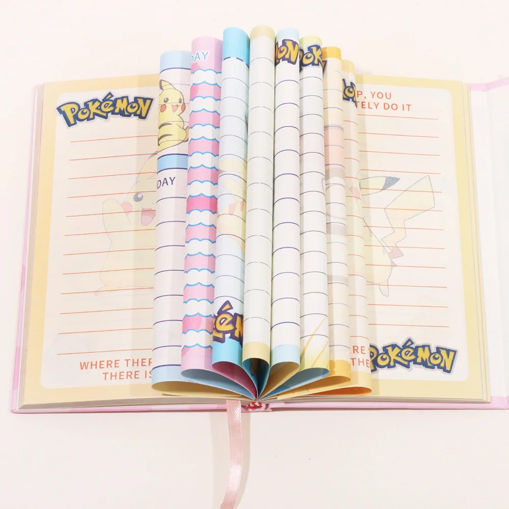 Pokemon Pikachu A6 Hardcover Notebooks Cute Cartoon Color Inner Pages Planner Journal For Student Women Office Stationery Gifts view 4