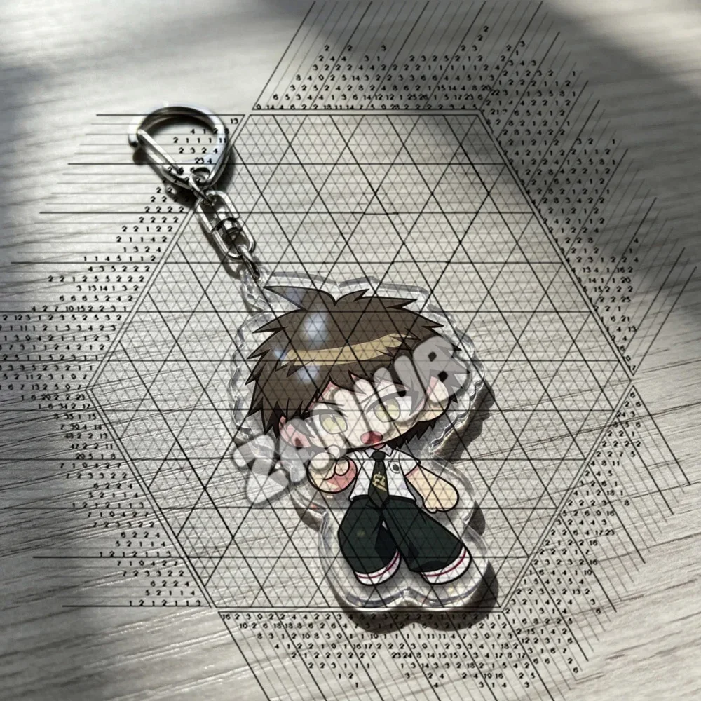 Cute Cartoon Danganronpa 2 Chibi Keychain Accessories Bag Charms Women Keyrings Jewelry Fans Freinds Gift
