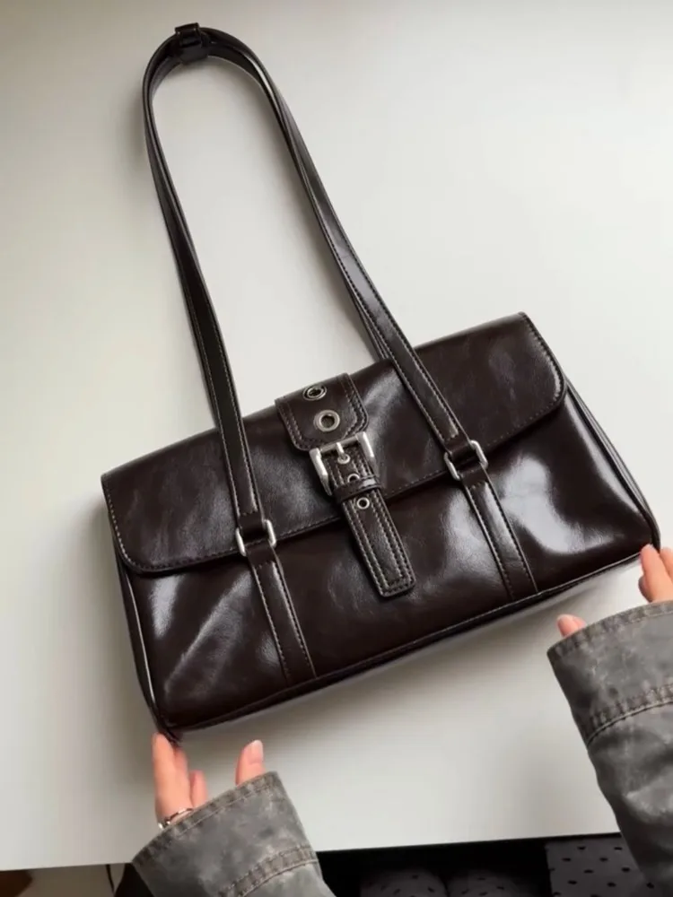 

Leather Shoulder Bags Women 2025 New Arrive Trend Female Crossbody Bag Lady Handbags and Purses Retro Tote Bag PU Bolso Mujer