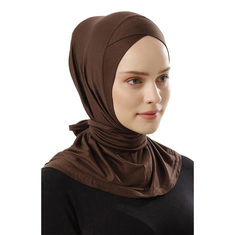 Muslim Modal Sport Hijab Abaya Scarf Hijabs For Woman Abayas Women Jersey Turbans Islamic Turban Head Wrap Instant Silk shawl