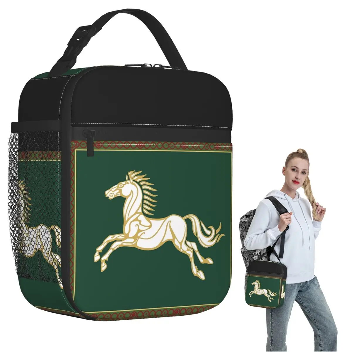 

Изолированная сумка для обеда Banner Of Rohan для женщин и детей, портативные коробки для еды, термосумка для ланча