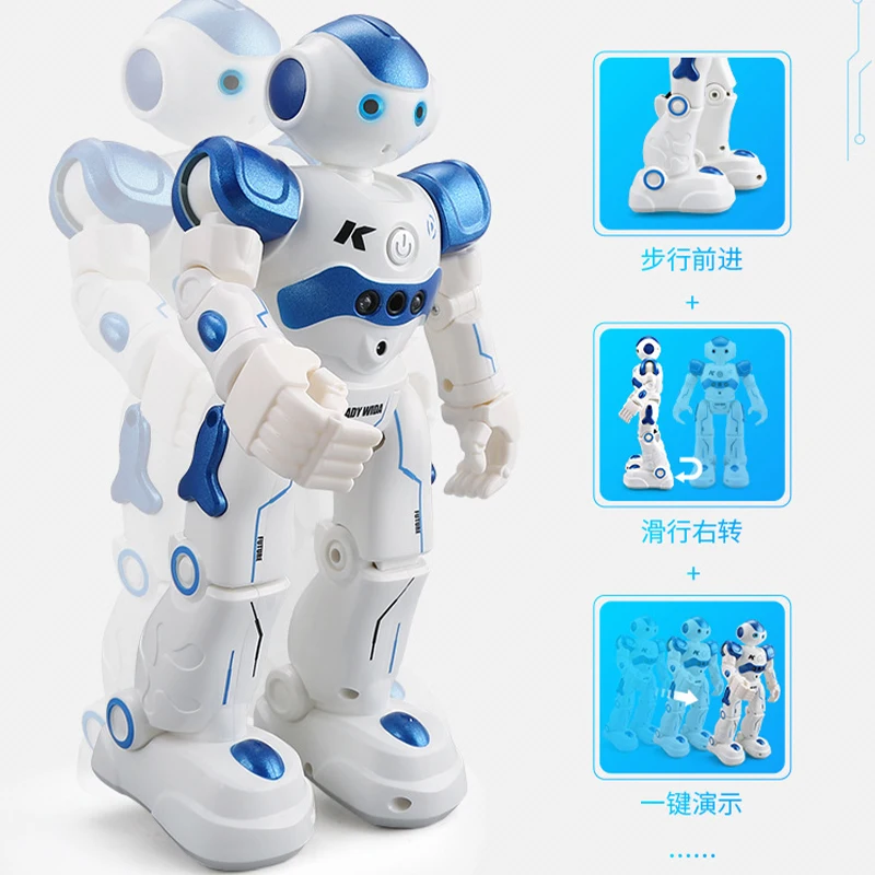 Telerobot-robot inteligente biónico con programación para niños, juguete electrónico con detección de gestos de canto y baile, carga Usb