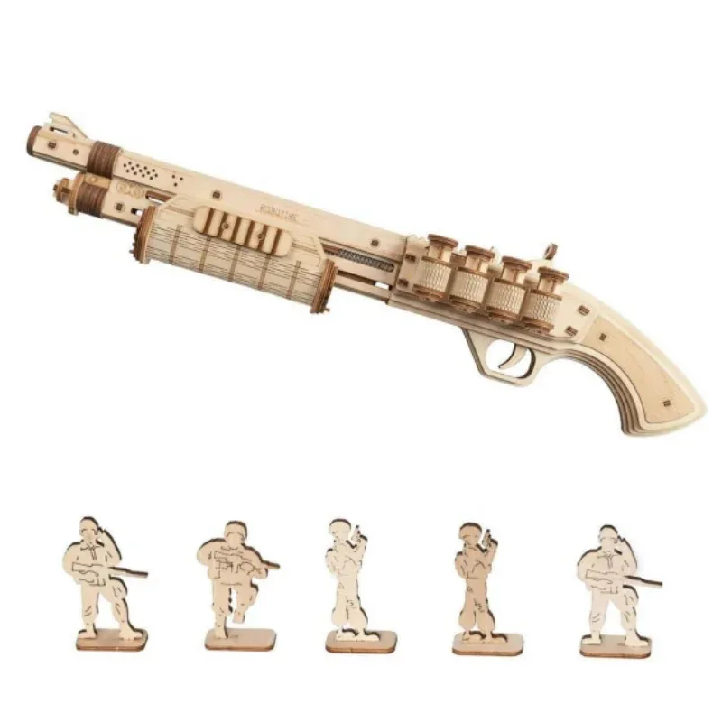 

Corsac M60 M870 Toy Gun 3D Wooden Puzzle Mechanical Building Model Kit Children 14 Years