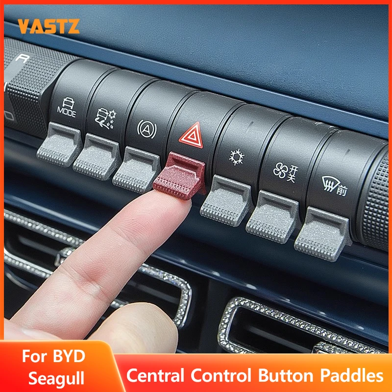 

Central Control Button Paddles for BYD Seagull 2024 2025 Anti - Slip Customize Panic Button Automotive Interior Accessories