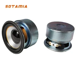 SOTAMIA 2Pcs 2 Inch Full Range Audio Speaker 4 Ohm 5W Anti-magnetic Full-frequency Loudspeaker DIY Mini Speaker Sound System