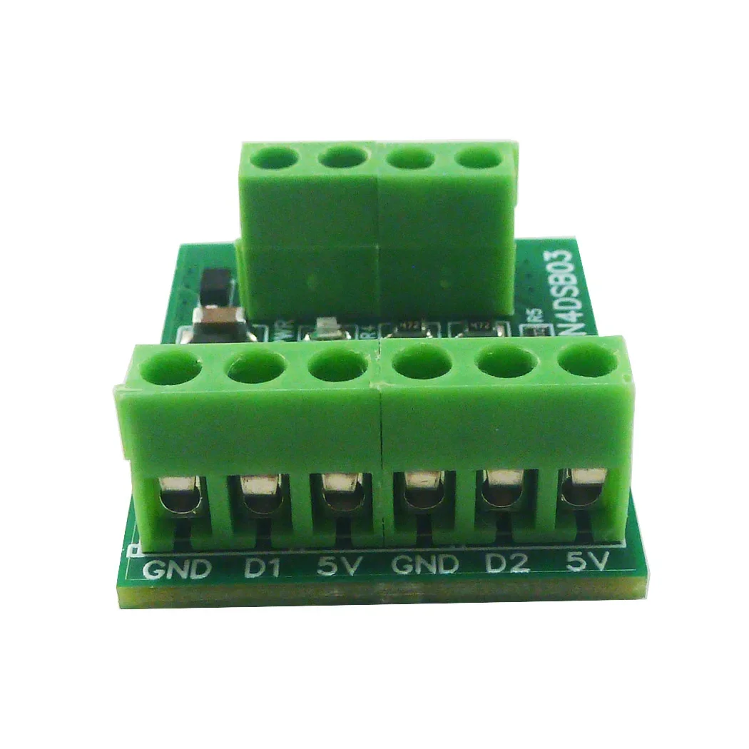 -55 to +125C DS18B20 Sensor 1-2CH RS485 Digital Temperature Collector Module DC 5V 12V 24V for Thermostat Smart Home R46CA01