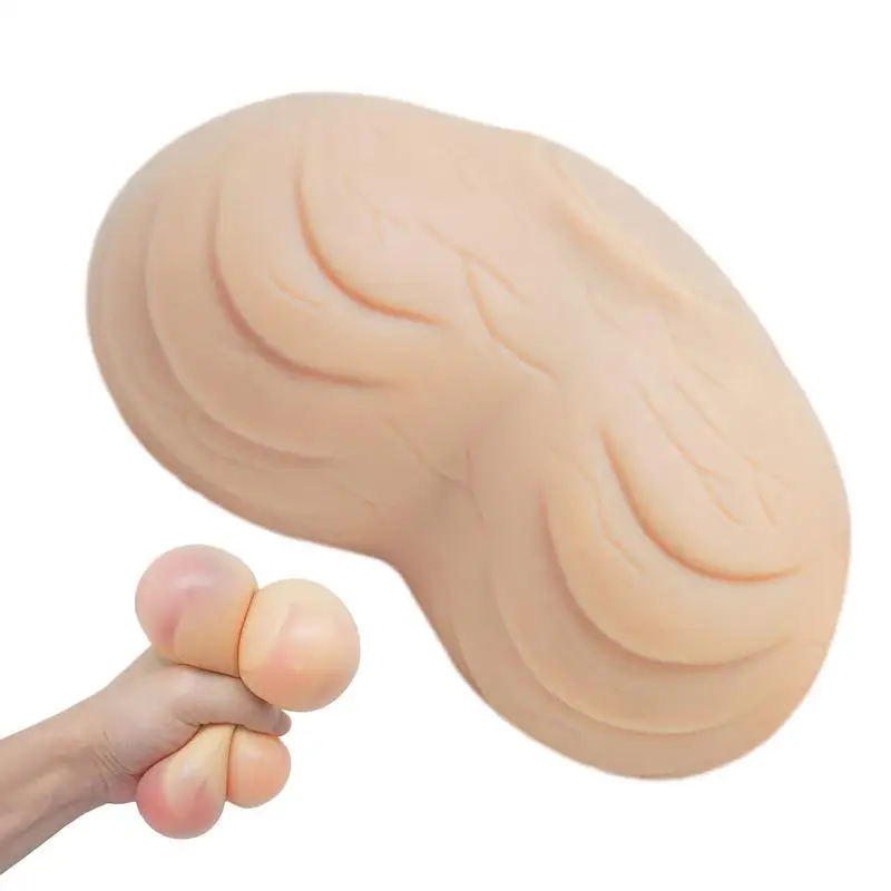 

Pop Fidget Ball TPR Мягкие яички Дизайн Игрушки для розыгрышей Портативные забавные хитрые игрушки Многоразовые многофункциональные расслабляющие принадлежности