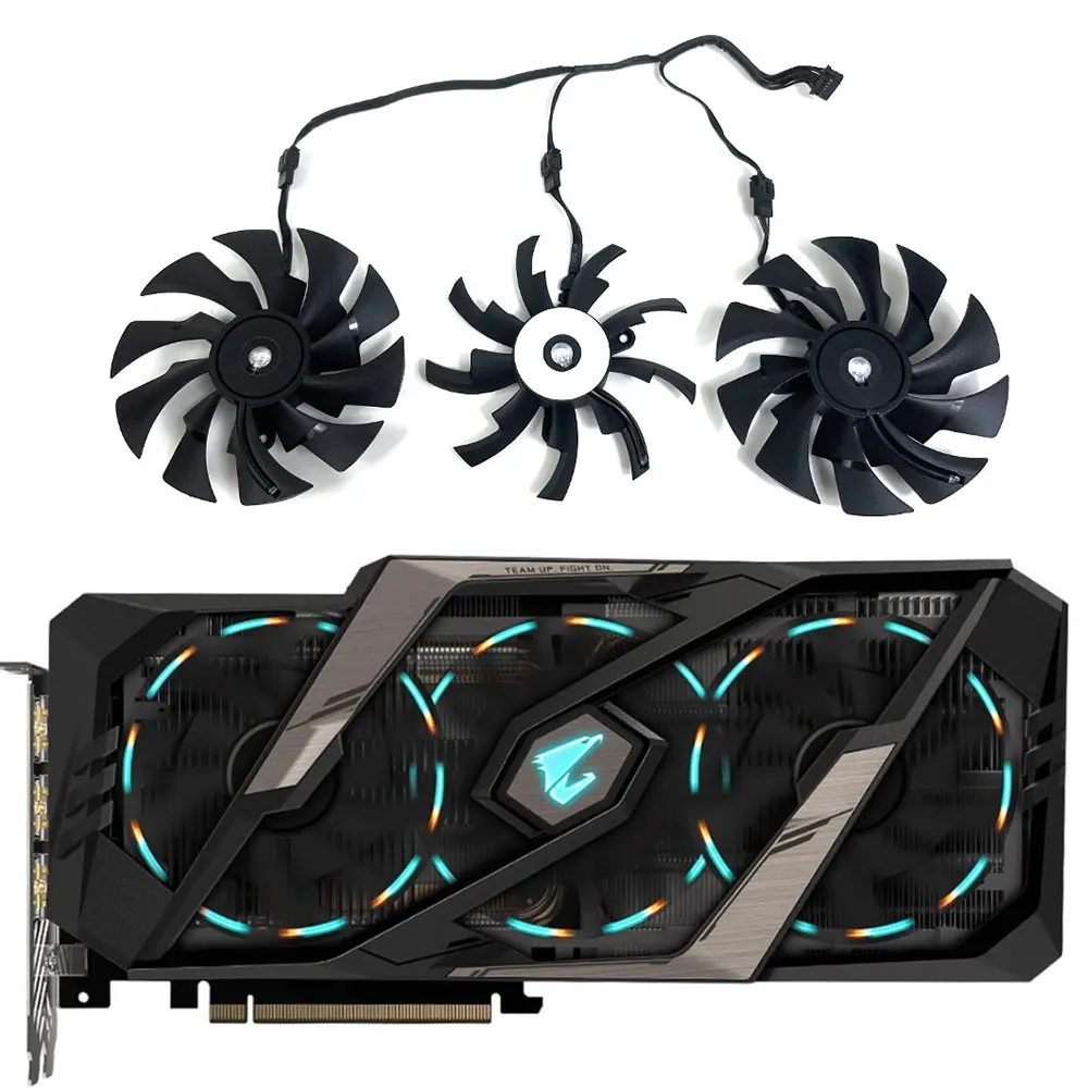 Original PLD10015B12H RTX 2080 GPU FAN, For Gagibyte AORUS RTX 2080TI, 2080S, 2080, 2070S, 2070, 2060S Video card cooling fan