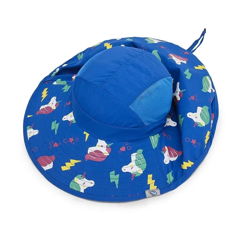 Spring Summer New Printed Kids Bucket Hat, Unicorn Sunscreen Quick Drying Hat, Outdoor Beach Hat For Men And Women