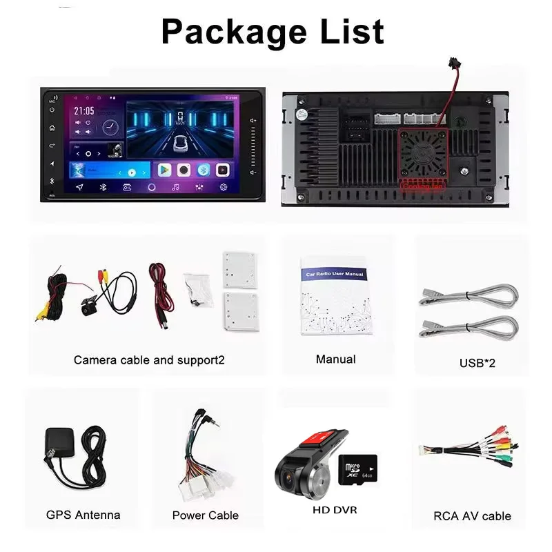 7'' Apple CarPlay Android Auto Head Unit FM GPS Navigatie BT Draadloos Wifi Autoradio voor Urban Cruiser 2008-2014