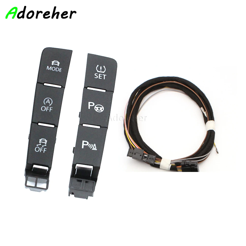 

Fit For GOLF 7 MK7 Car ESP OFF Button Start-Stop Mode Driving Mode OPS Parking Assist Mode with Wire Switch