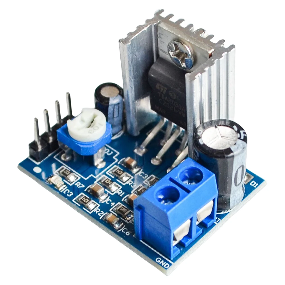 โมดูลเครื่องขยายเสียงลำโพง TDA2030 6-12V โมดูลเครื่องขยายเสียงดิจิตอล 18W สำหรับระบบเสียงไฟฟ้ากระแสตรง DIY ลำโพง