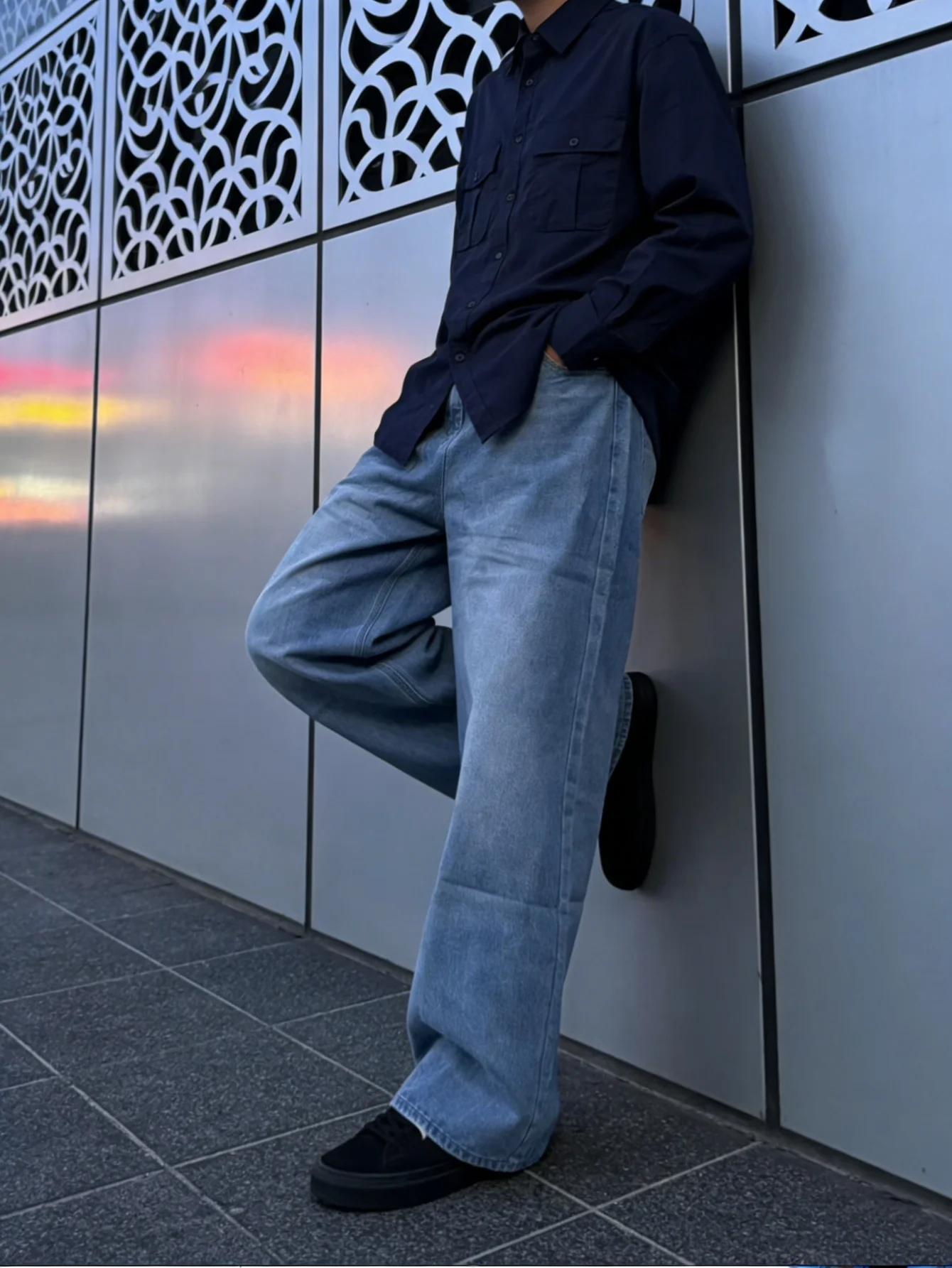 

Retro Y2K Men's Wide-leg Jeans Trendy Pants For Daily Gifting No Accessories Included