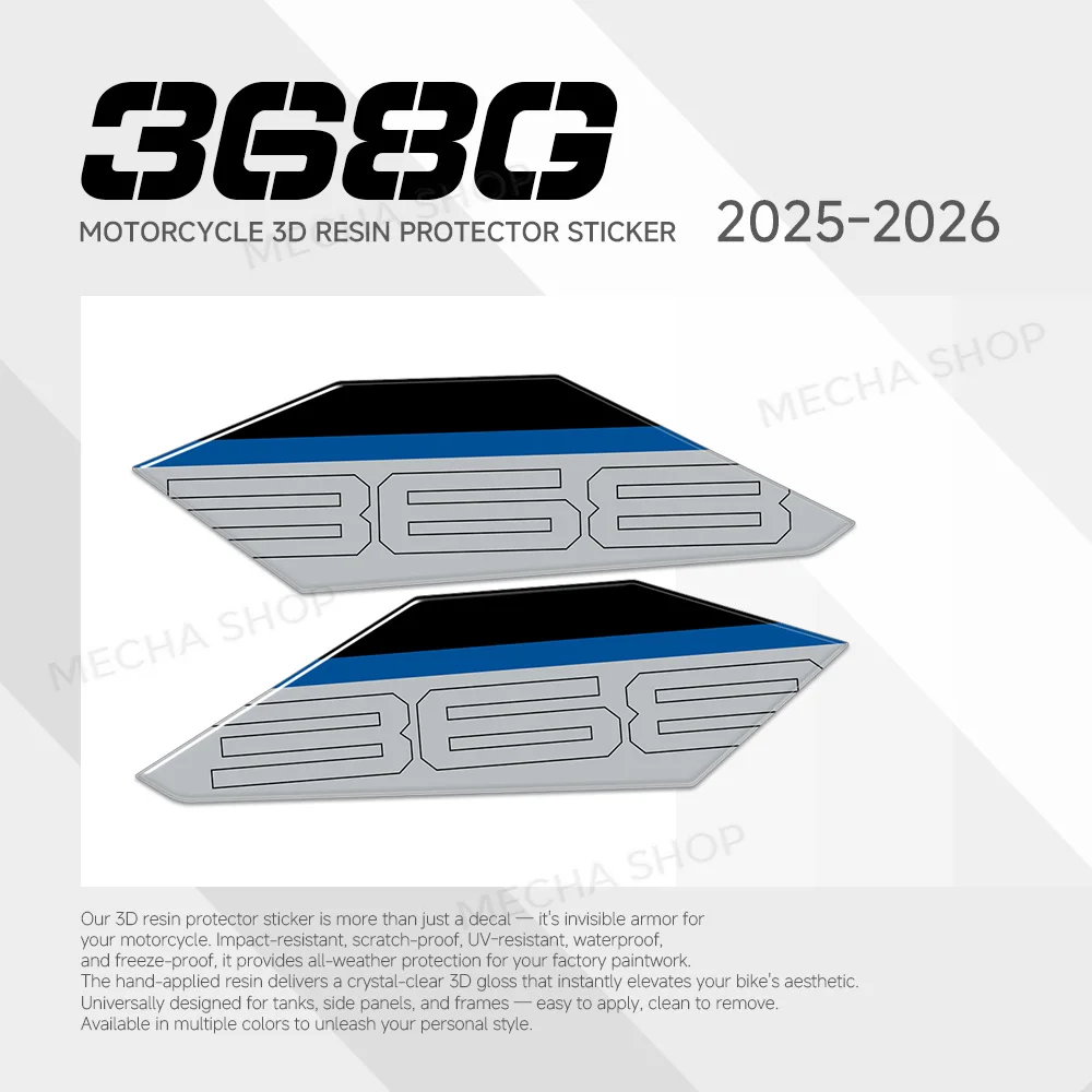 

For Zontes 368G 368 G 2025 2026 3D Resin Decal Kit Under Saddle Plastic Stickers