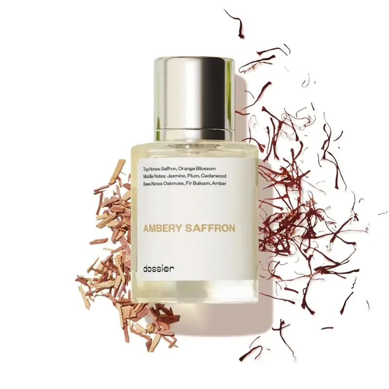 

Dossier - Ambery Saffron 1.7 Fl Oz (50ml) - Eau de Parfum - Inspired by B.accarat R.ouge 540 - Vegan, Unisex Perfume Spray