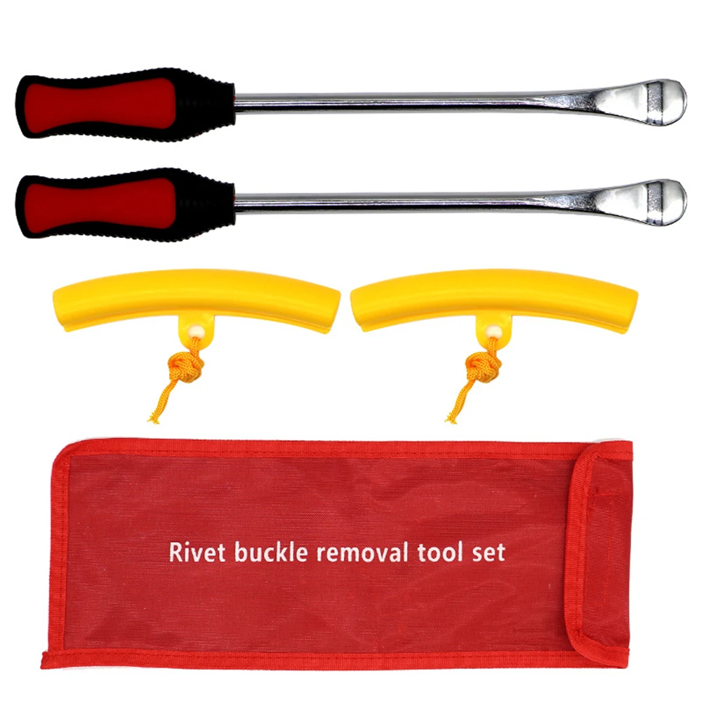 Professional Auto Spoon Tire Kit Multifunctional Motorcycle Crowbar Tire Rim Protective Sleeve Tire Crowbar Pry Bar Repair Tools