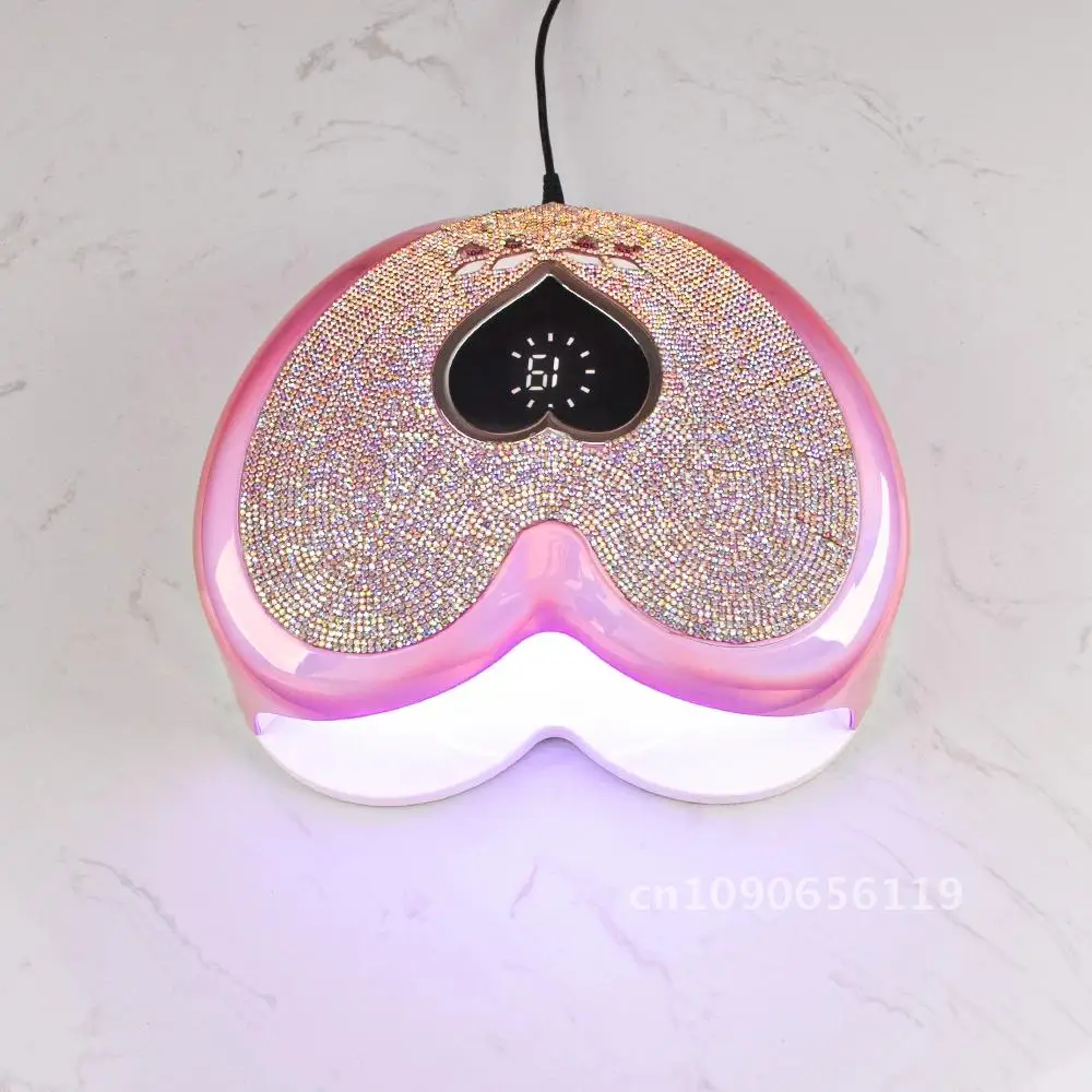 Nail Drying Lamp UV-LED Nail Lamp  Cure  Nail Polish Drying Flash Cure for Professional  Heart-Shape Christmas Elegant Design