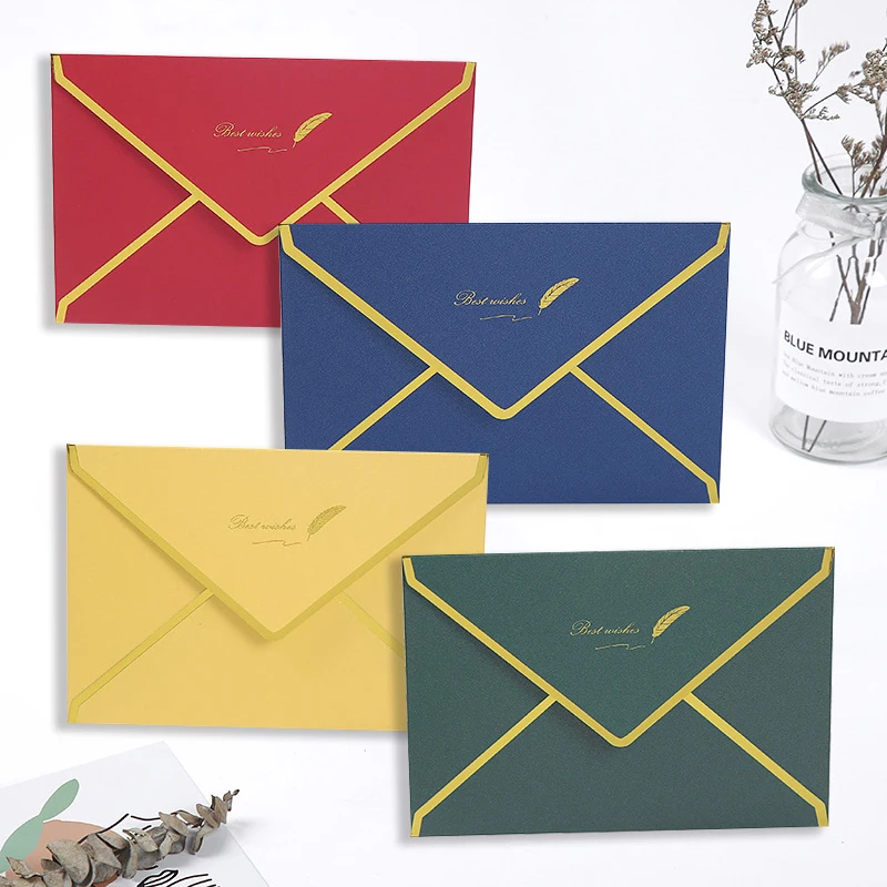 20pcs/lot High-grade Envelope Mall Business Supplies Gratitude Paper Postcards Envelopes for Wedding Invitations Stationery