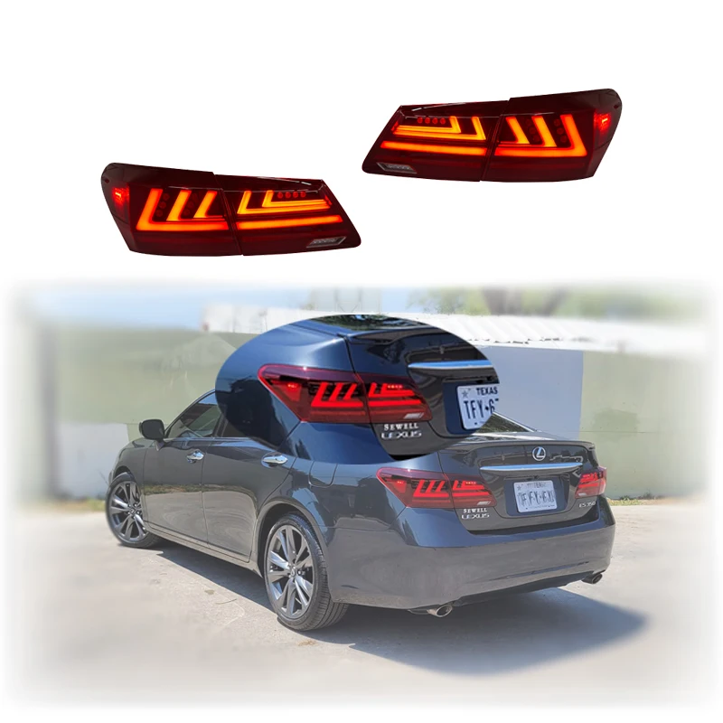 

LED Red Tail Lights For Lexus ES350 2007-2012 ES330 Sequential Rear Lamps