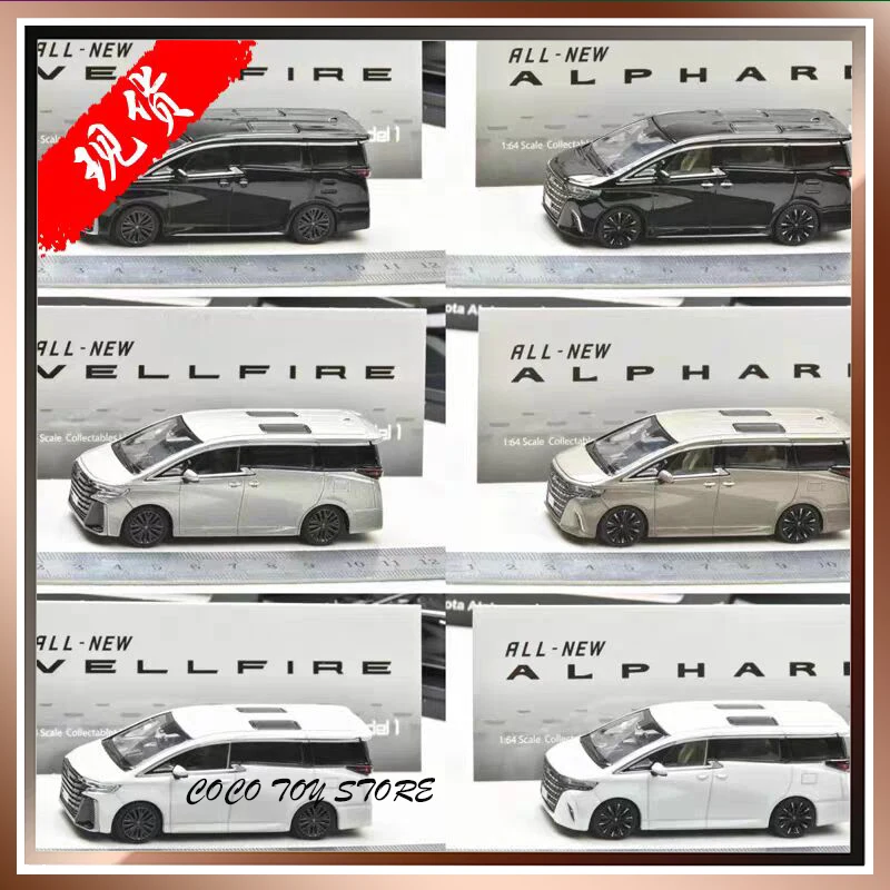 Toyota Vellfire Alphard Simulation Alloy Car New Brand Model 1 Car Model  1/64  Model Room Display Cars Model Boy Birthday Gift