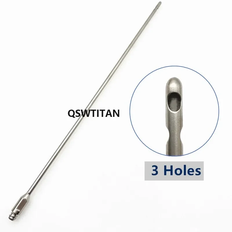 Three Hole Liposuction Cannula Fat Transfer Needle Aspirator Stainless Steel Fat Harvesting Cannula Fat Transplantation Kit