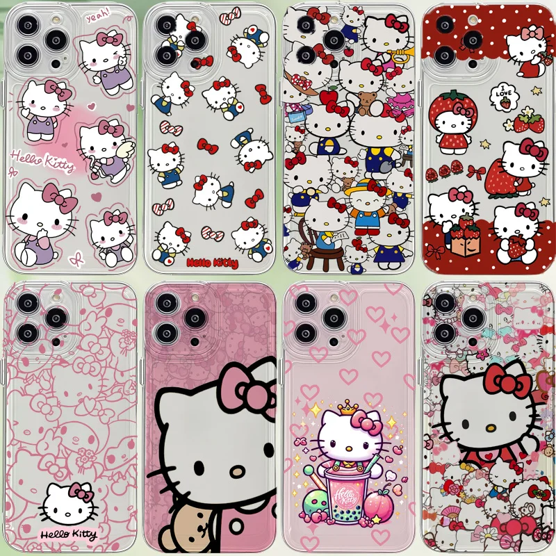 حافظة لهاتف هواوي هونور X9A X8B X9B X7B 90 Lite 5G Nova 7i 3i 5T 7 6 9 SE P30 Pro P40 Lite Y9 Prime 2019 غطاء مرحبا كيتي