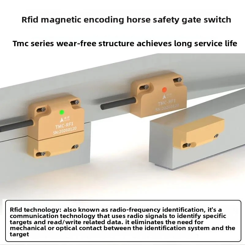 Multi-spec Industrial Door Safety Contact Switch TMC-IO FR0 RF1 NO NC NPN PNP Output Coded Magnetic Door Sensor
