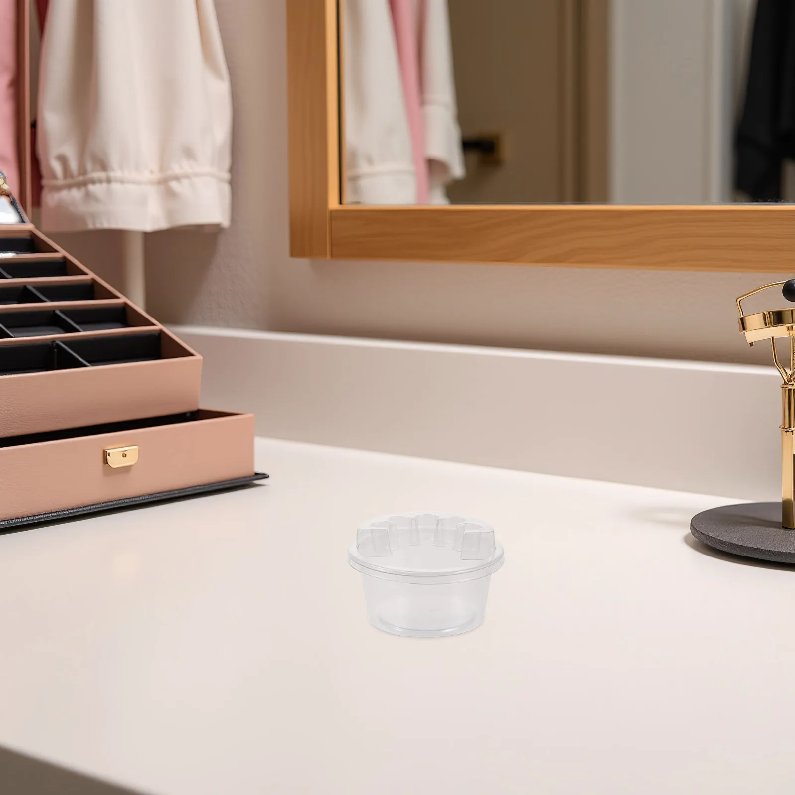 20 قطعة حامل من البلاستيك الشفاف Microblading أداة كوب الحبر تنظيف حامل صينية لوازم المتاح #1