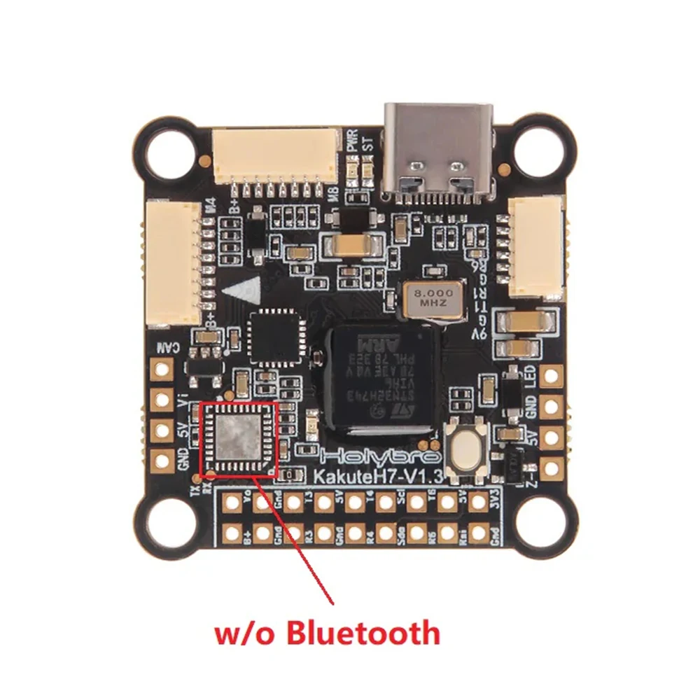 Holybroakute h7 v1.3 mpu6000 h743 controlador de vôo duplo bec baro osd integrado bluetooth 30.5x30.5mm 2-8s para rc fpv drone