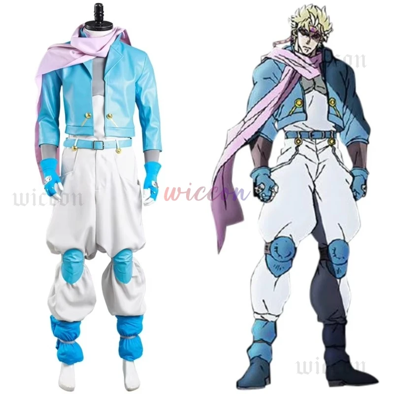 جوجو مغامرة الجزء 2: اتجاه المعركة قيصر تأثيري حلي أنثونيو زيبيلي معطف السراويل أحذية هالوين كرنفال البدلة