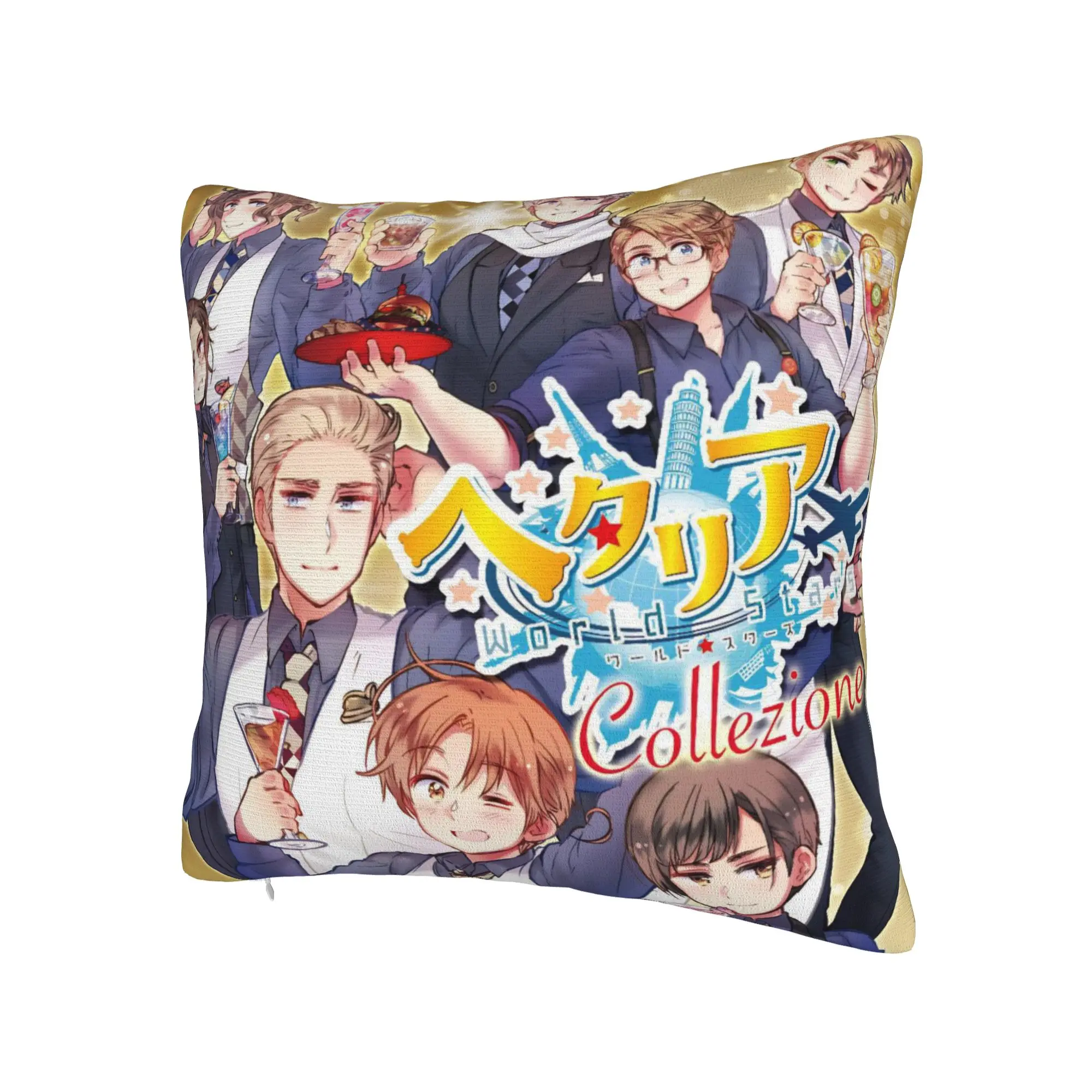 Hetalias Axis Powers Pillow Cover Accessories Printing Cushion Cover Decorations  Pillow Case Cover Seater Multi Size