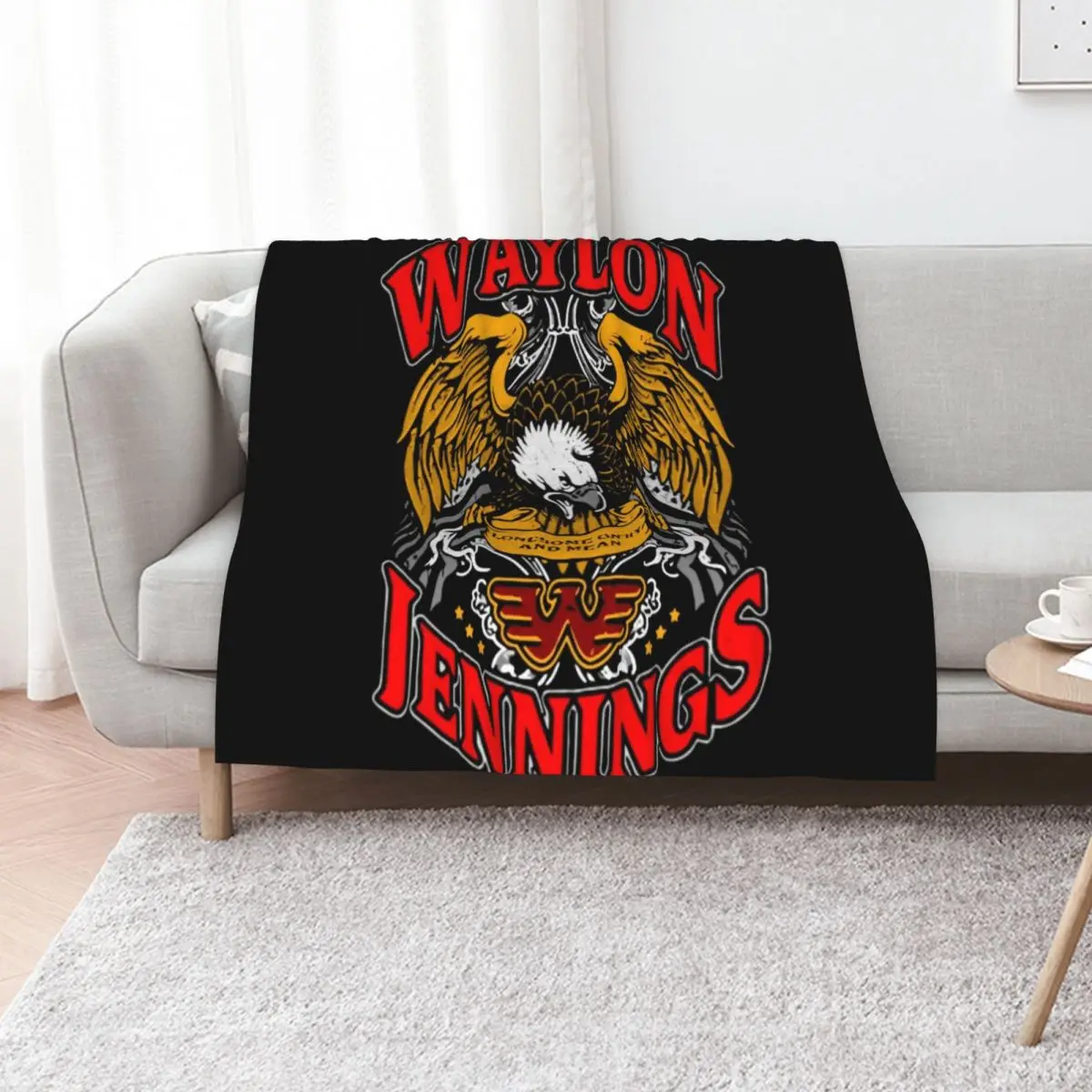 Cover Waylon Jennings Throw Blanket warm for winter Decorative Beds Retros sofa bed Quilt Luxury Blankets