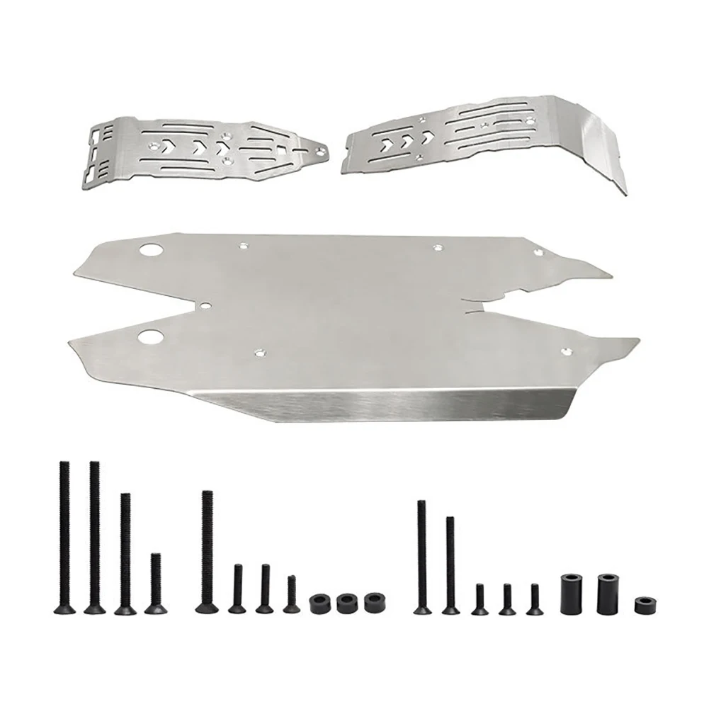 Upgrade For ARRMA 1/8 MOJAVE 4S RC Metal Chassis Armor Axle Protector Plate Set