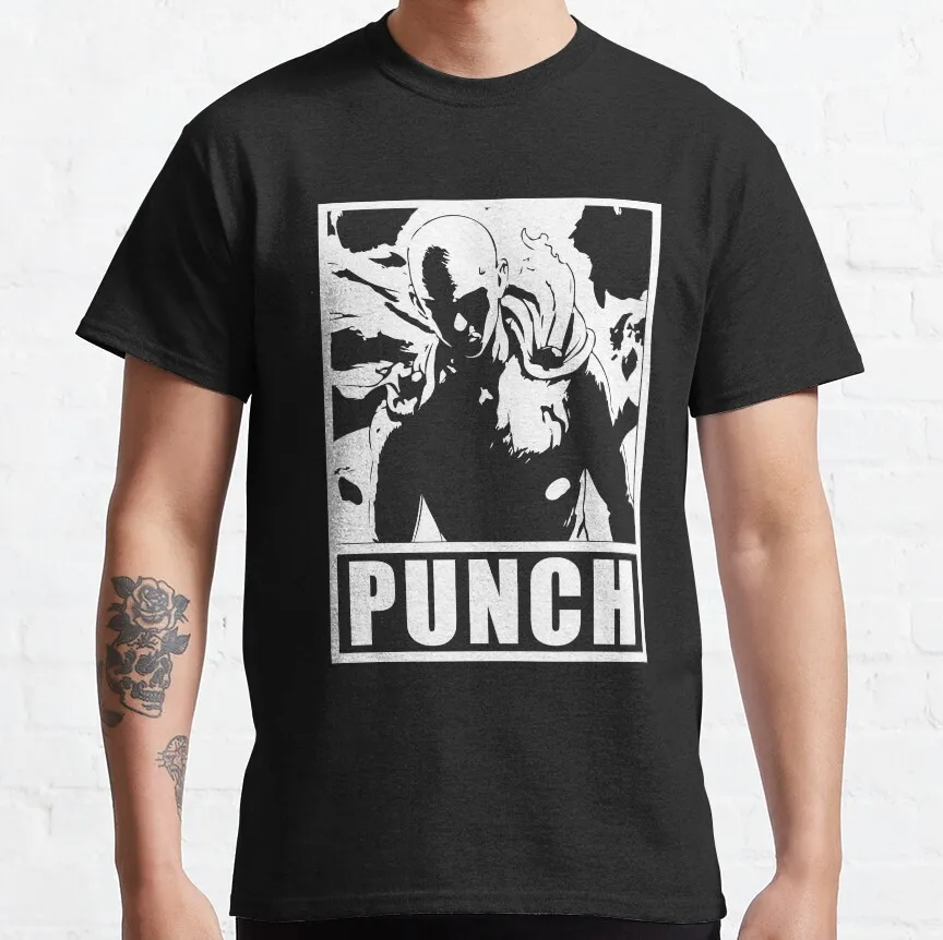A Hero For Fun Saitama Gift T-shirt for Anime lover 0529 One Punch Man Manga Print Graphic Clothes All Size Tops S-6XL