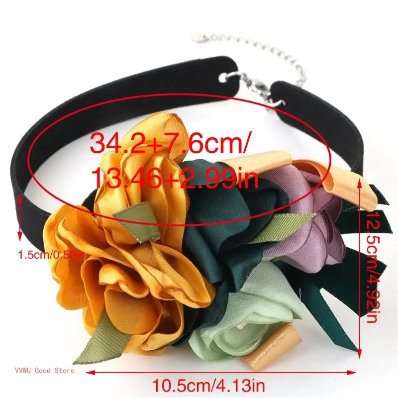 Delicate Flower Choker for Women Proms Club Party Banquets/Feasts/Dinner