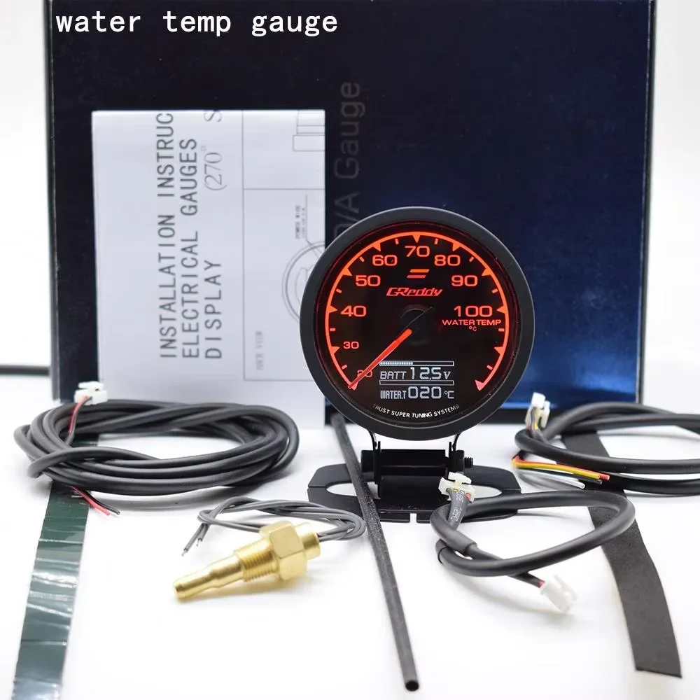 62MM GReddi Messgerät 7-Farben-LED Digitalanzeige Boost Turbo Volt Display Wasser- & Öltemperatur Kraftstoffdruck Drehzahl Vakuum AFR Anzeige – Detail 9