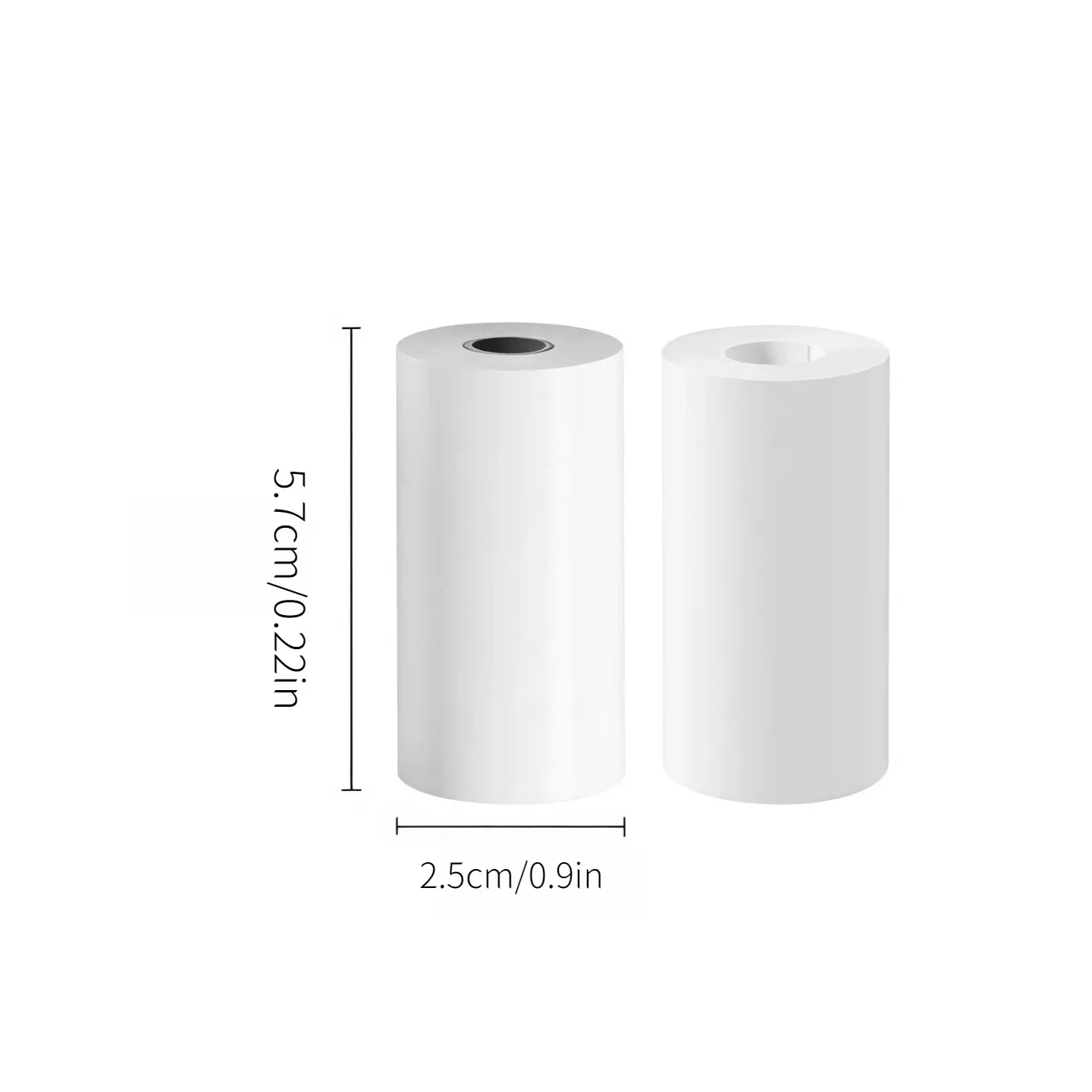 Kids Camera Instant Print Photo for Kids Instant Camera Thermal Printing BPA Free 57x25mm White Non-Adhesive Photo Print Rolls