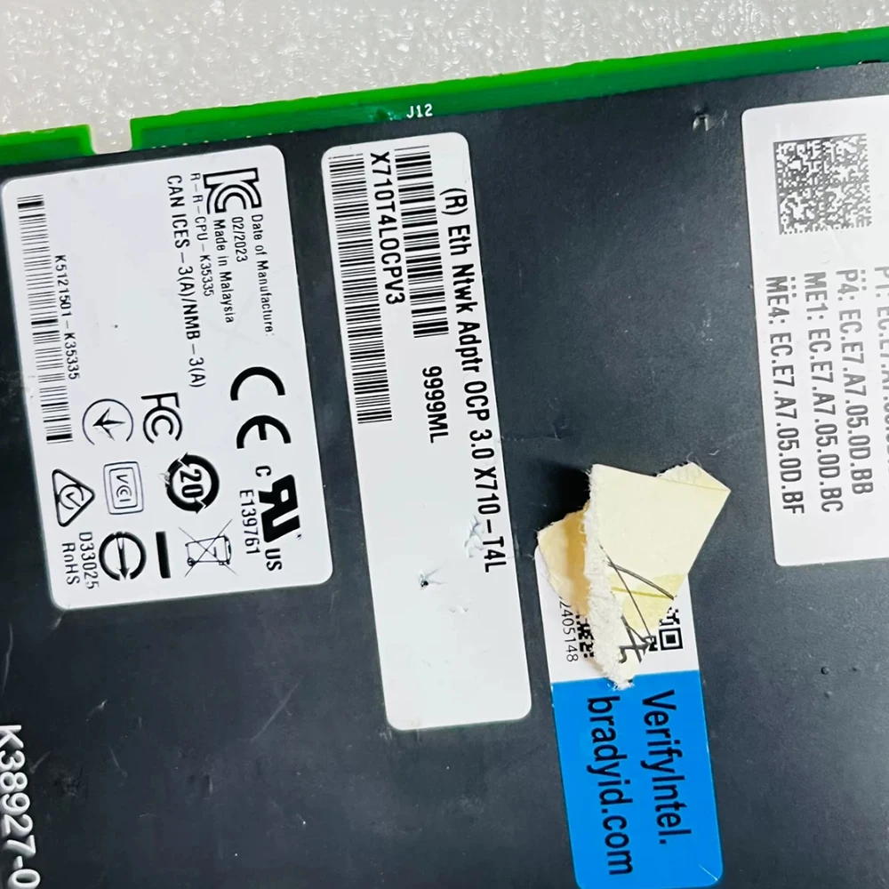 Для Intel X710-T4L X710-T4LOCPV3 RJ45 4-портовая 10-гигабитная Ethernet-карта X710T4LOCPV3