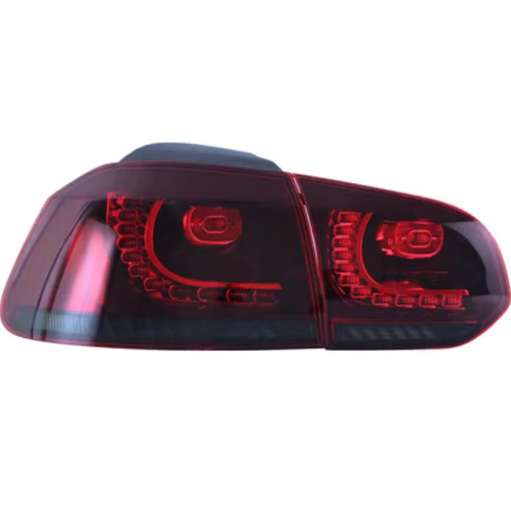 

For VW Golf 6 Tail Lights Assembly LED Rear Lamp Reverse Brake Light R20 2009-2012 Dynamic Turn Signal Car Tail Light 2PCS