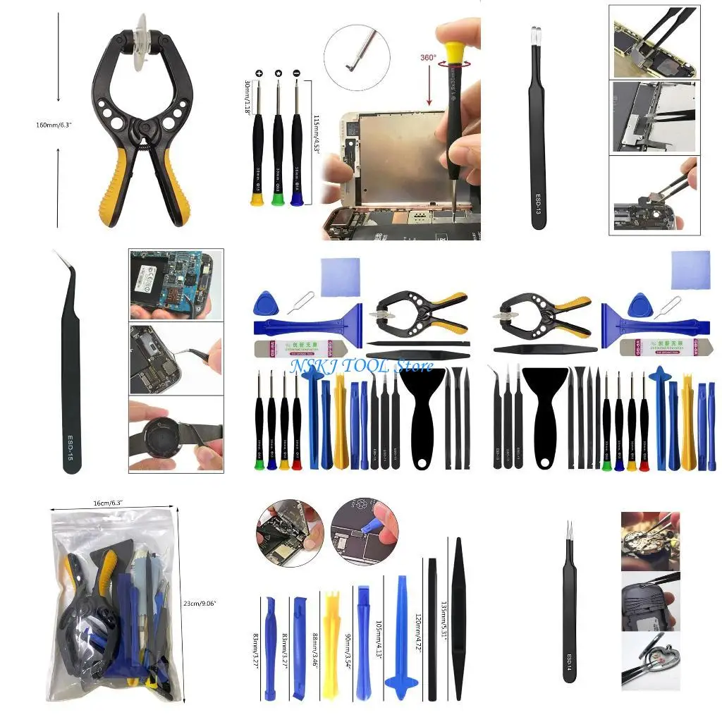

L8RC Repair Tool 24 Pcs Open Repairing Disassembly Tools Professional Repair Screwdriver for Smartphones