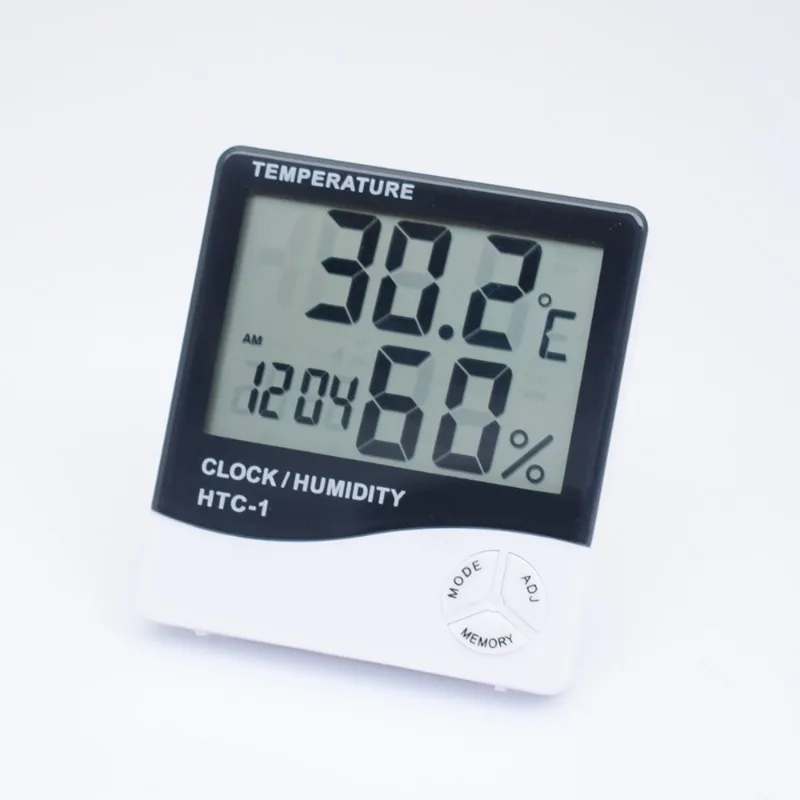 

Large Screen Electronic Digital Display Temperature and Humidity Meter Indoor High Precision Temperature Meter with Alarm Clock