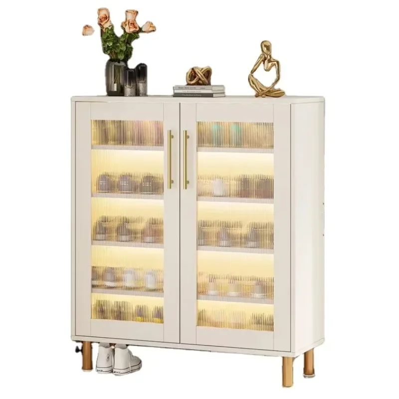 

Popular contestant With 2 Doors Shoe Storage Organizer With 5-Tier Shelf Freestanding Slim Shoe Storage Ca