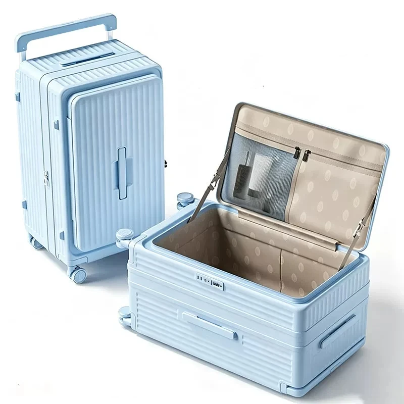 30inch Large Capacity Suitcase TSA Lock Spinner Wheels Wide Trolley Rolling Luggage Hard Shell PC Material 20 Boarding Carry-on