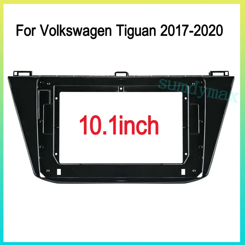 car Radio Fascia for Volkswagen Tiguan 2 Mk 2016 - 2022 Panel Dash Mounting Installation DVD Trim Face Frame Bezel