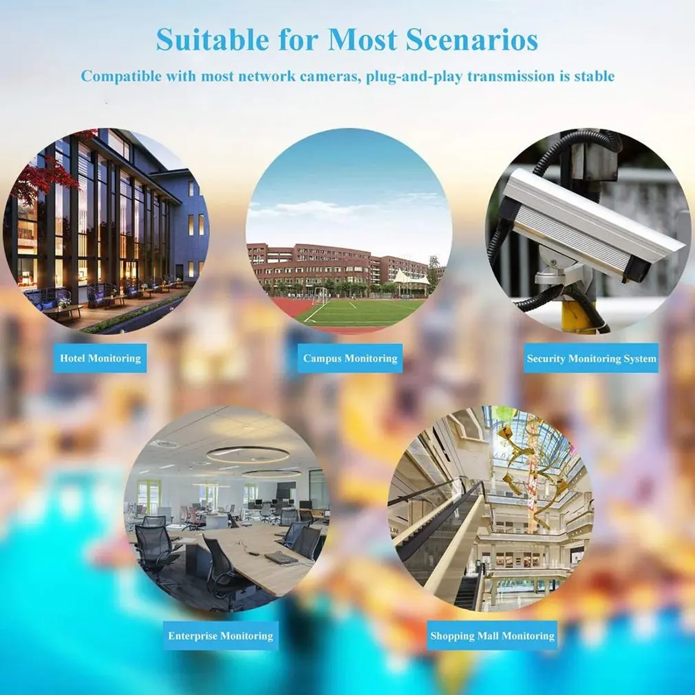 48V to 12V PoE Splitter Module 10/100MBPS Power Over Ethernet Splitter Adapter IP Camera Network Set-Top Boxes PoE Splitter