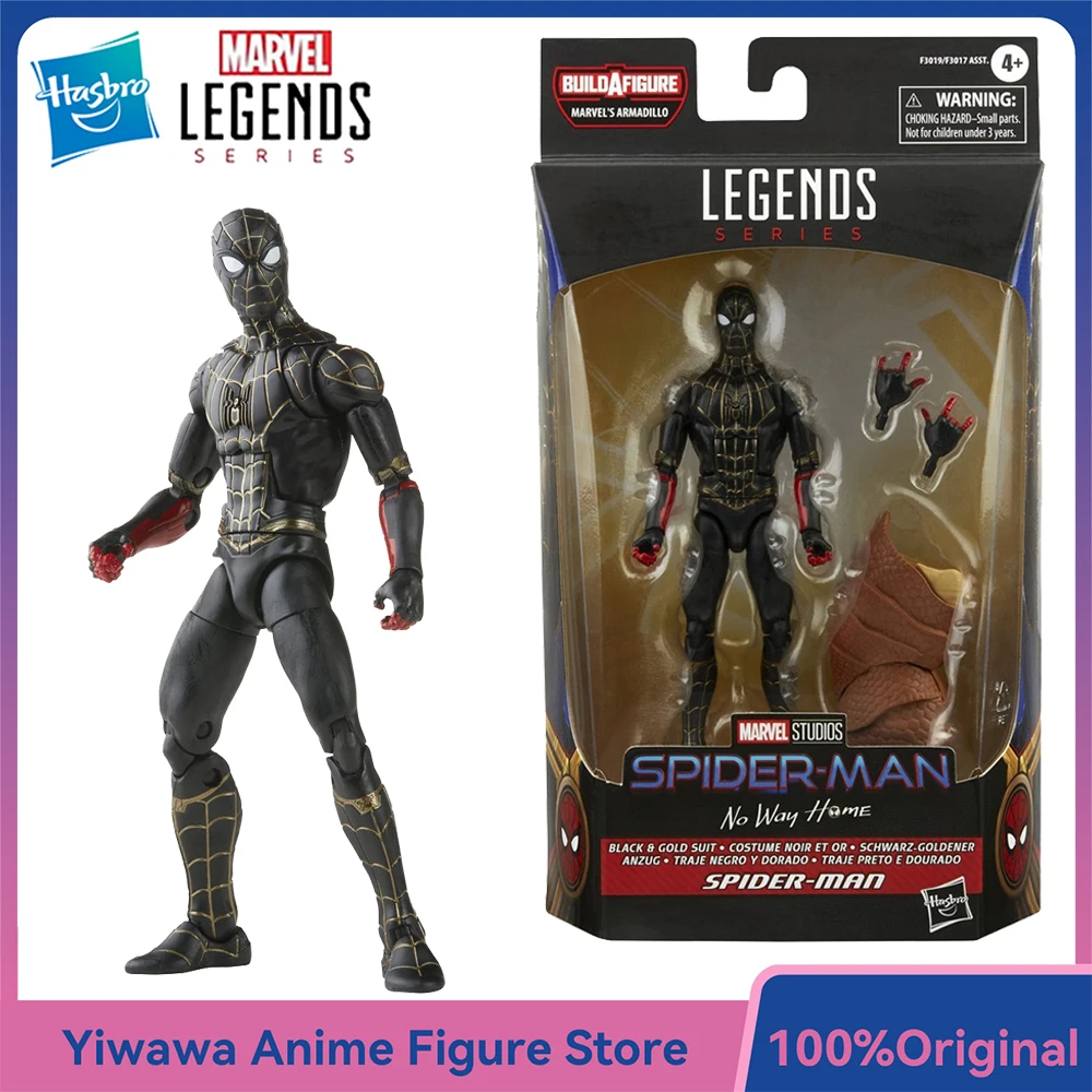 

[In-Stock] Hasbro Marvel Legends Series Spider-Man (Black & Gold Suit) 15cm Excellent Action Figure Model Ornament Toys
